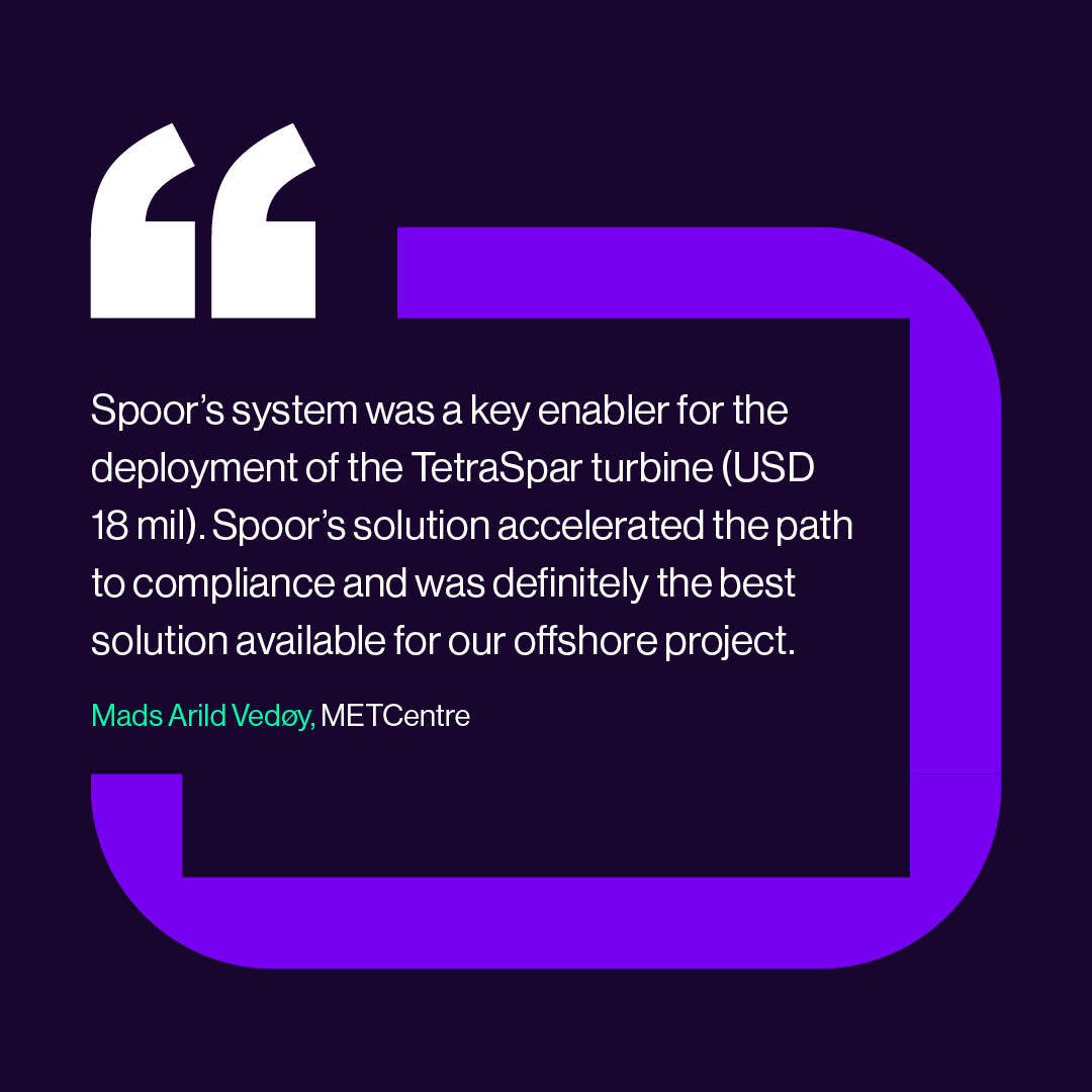 Spoor enabled the deployment of TetraSpar turbine
